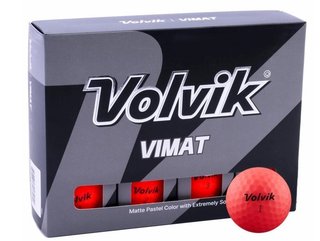 Volvik VIMAT golfové míčky, červené, 12ks