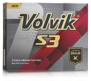 Volvik S3 golfové míčky, oranžové