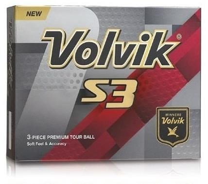 Volvik S3 golfové míčky, oranžové