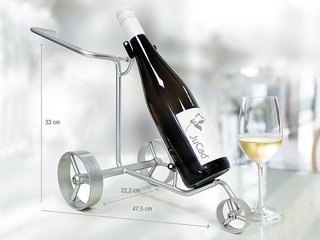 JuCad miniature trolley – držák na láhev vína