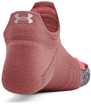 Under Armour Breathe 2 No Show Tab 2pk dámské nízké ponožky, red fusion
