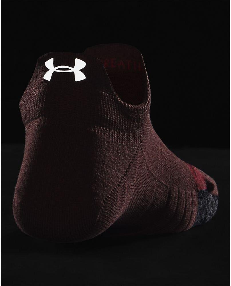 Under Armour Breathe 2 No Show Tab 2pk dámské nízké ponožky, red fusion