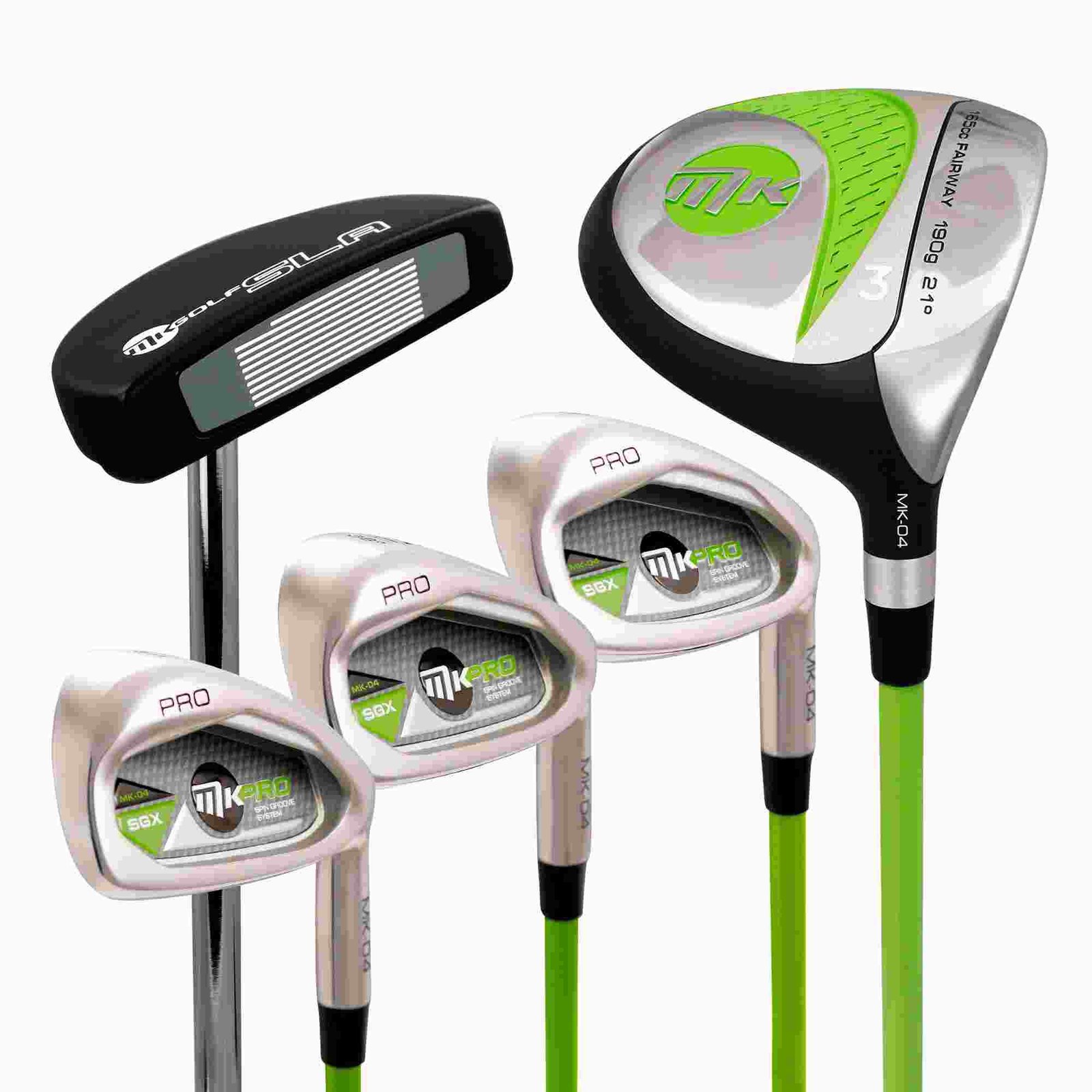MKids Pro Half (145cm) juniorský golfový set, zelený