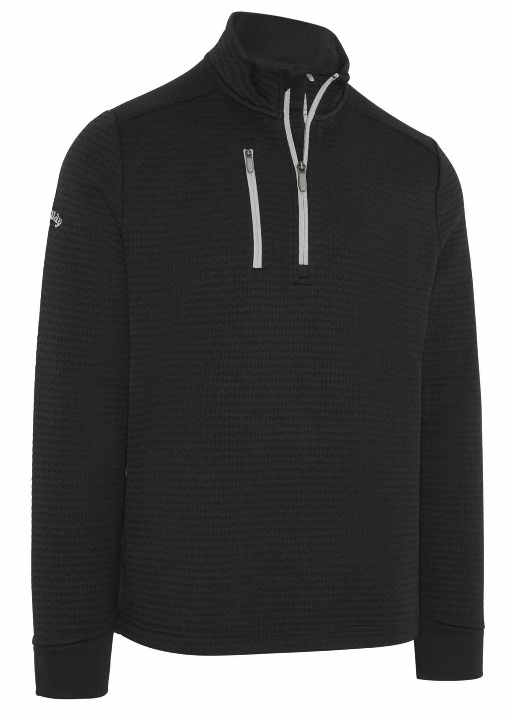 Callaway Textured 1/4 Zip Fleece pánská mikina, černá