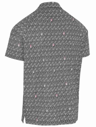 Callaway All-Over Scotch Novelty Print pánské polo, šedé