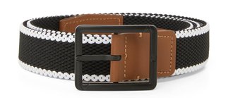 Callaway Striped Stretch Braided pánský opasek, černý