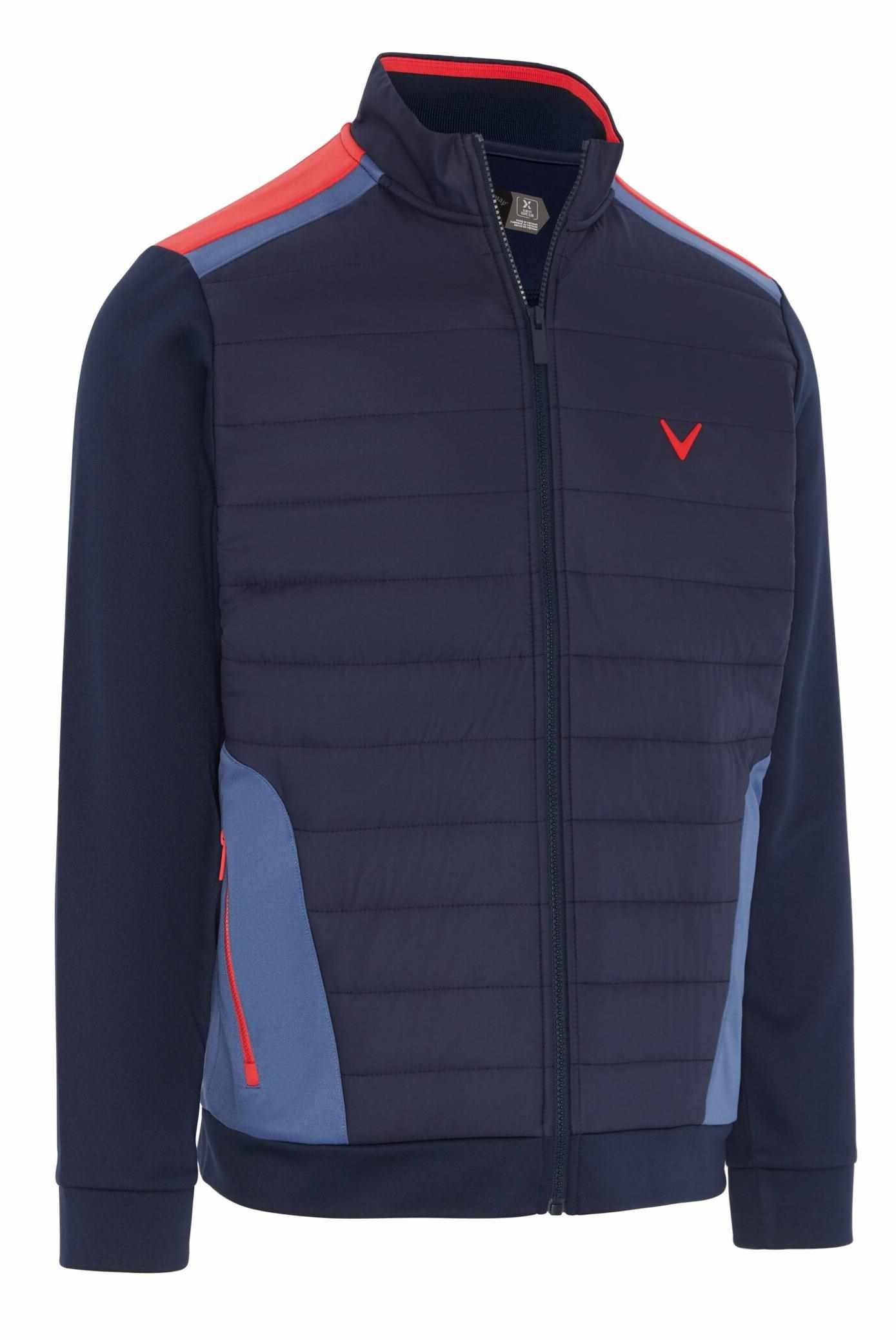Callaway Racer Mixed Media Quilted pánská bunda, tmavě modrá