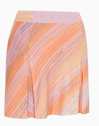 Callaway Striped Pleated 17" golfová sukně, papaya