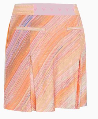 Callaway Striped Pleated 17" golfová sukně, papaya