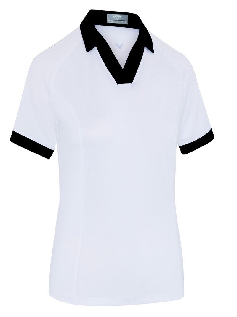 Callaway V-Placket Colorblock dámské polo, bílo/černé