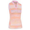Callaway Striped Sleeveless dámské polo, papaya