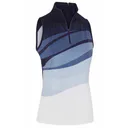Callaway Gradient Wave Sleeveless dámské polo, tmavě modré
