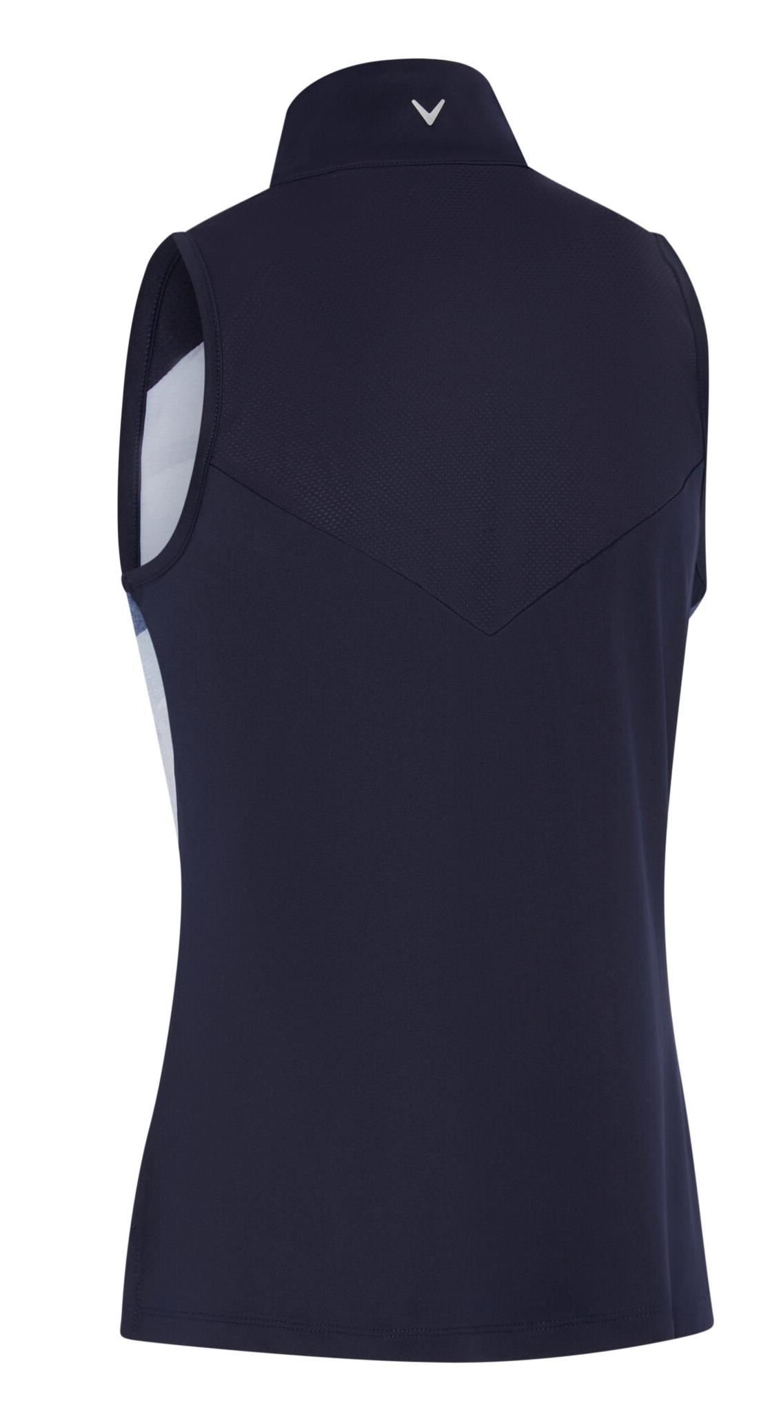 Callaway Gradient Wave Sleeveless dámské polo, tmavě modré