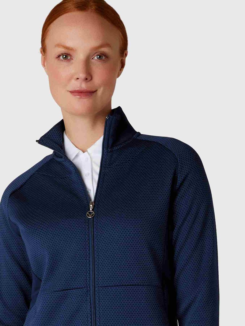 Callaway Full Zip Hexagon dámská bunda, modrá