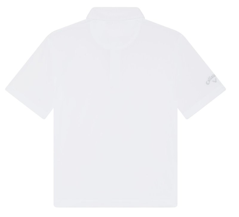 Callaway Unisex Solid dětské polo, bílé