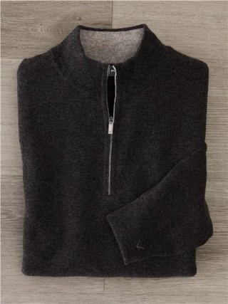 Callaway Premium Cashmere  pánský svetr, flannel heather