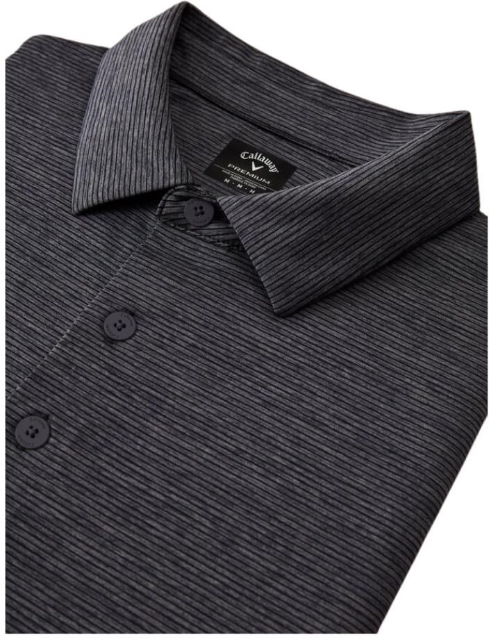 Callaway Premium Fine Line pánské polo, ebony heather