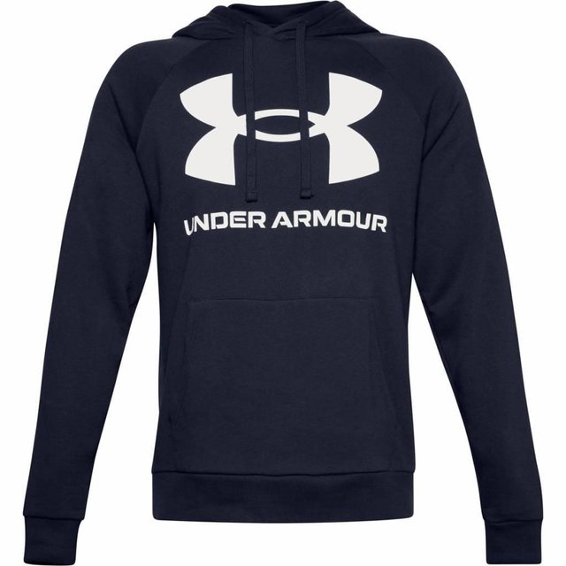 Under Armour Rival Fleece Big Logo Hoodie pánská mikina, modrá