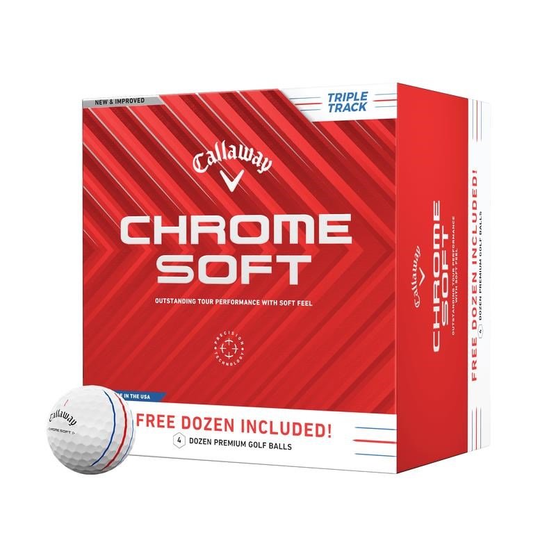 Callaway Chrome Soft Triple Track golfové míčky 3+1 zdarma
