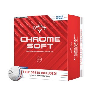 Callaway Chrome Soft Triple Track golfové míčky 3+1 zdarma