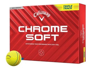Callaway Chrome Soft Triple Track golfové míčky, žluté