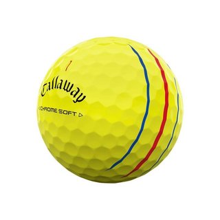 Callaway Chrome Soft Triple Track golfové míčky, žluté