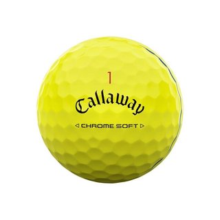 Callaway Chrome Soft Triple Track golfové míčky, žluté