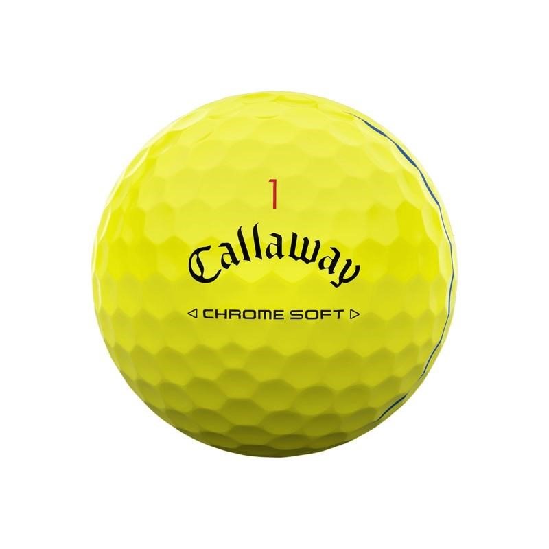 Callaway Chrome Soft Triple Track golfové míčky, žluté