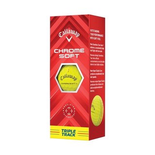 Callaway Chrome Soft Triple Track golfové míčky, žluté