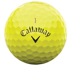 Callaway Chrome Tour golfové míčky, žluté