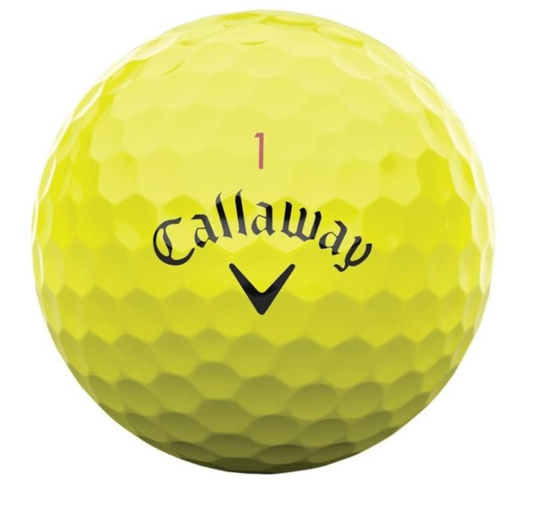Callaway Chrome Tour golfové míčky, žluté