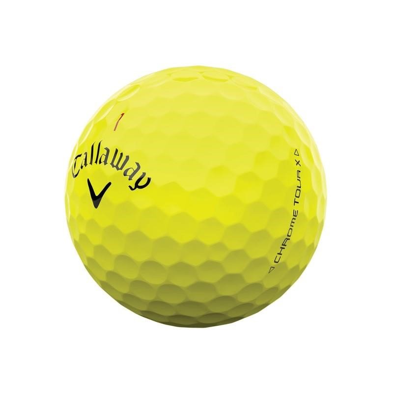Callaway Chrome Tour X golfové míčky, žluté