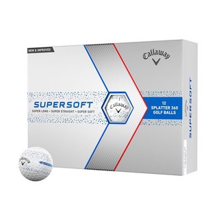 Callaway Supersoft Splatter 360 Blue golfové míčky