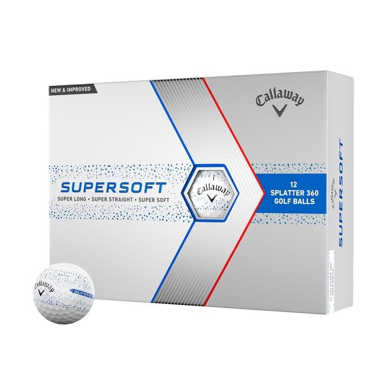Callaway Supersoft Splatter 360 Blue golfové míčky