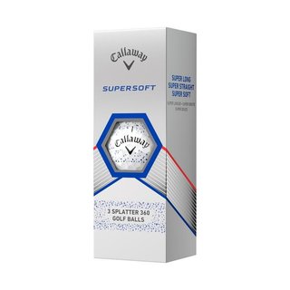 Callaway Supersoft Splatter 360 Blue golfové míčky