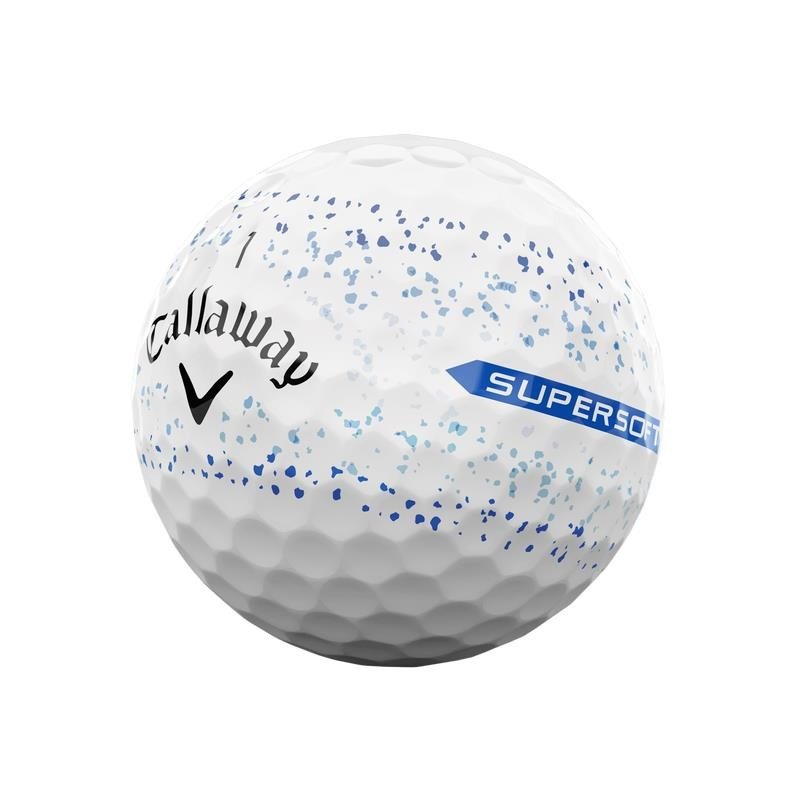 Callaway Supersoft Splatter 360 Blue golfové míčky