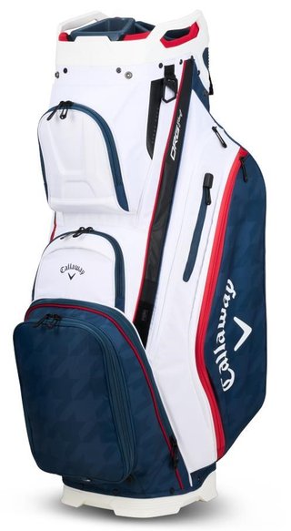 Callaway ORG 14 cart bag, bílo/modro/houndstooth/červený