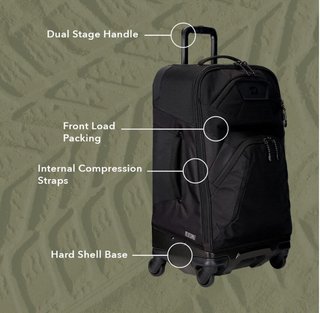 Ogio Renegade 26" 4-Wheel Travel 52L cestovní taška, four leaf clover