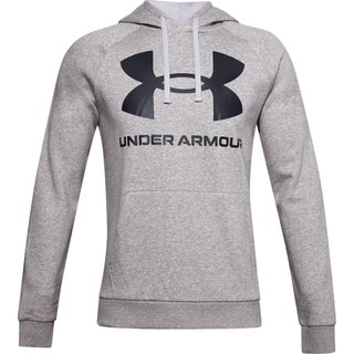 Under Armour Rival Fleece Big Logo Hoodie pánská mikina, šedá