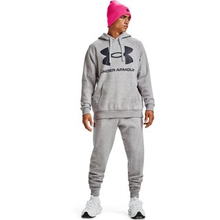 Under Armour Rival Fleece Big Logo Hoodie pánská mikina, šedá