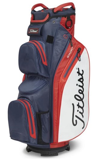 Titleist 14 StaDry cart bag, modro/červeno/bílý