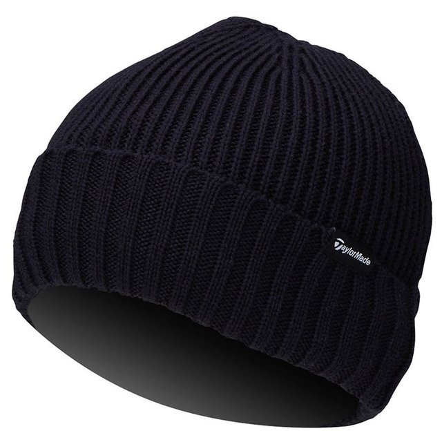 TaylorMade Ribbed Knit pánská zimní čepice, modrá