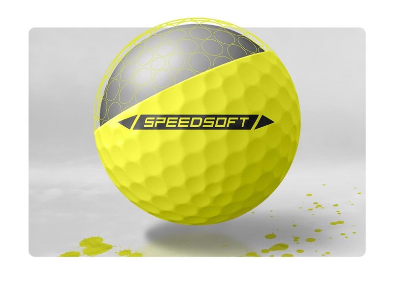 TaylorMade SpeedSoft golfové míčky, žluté
