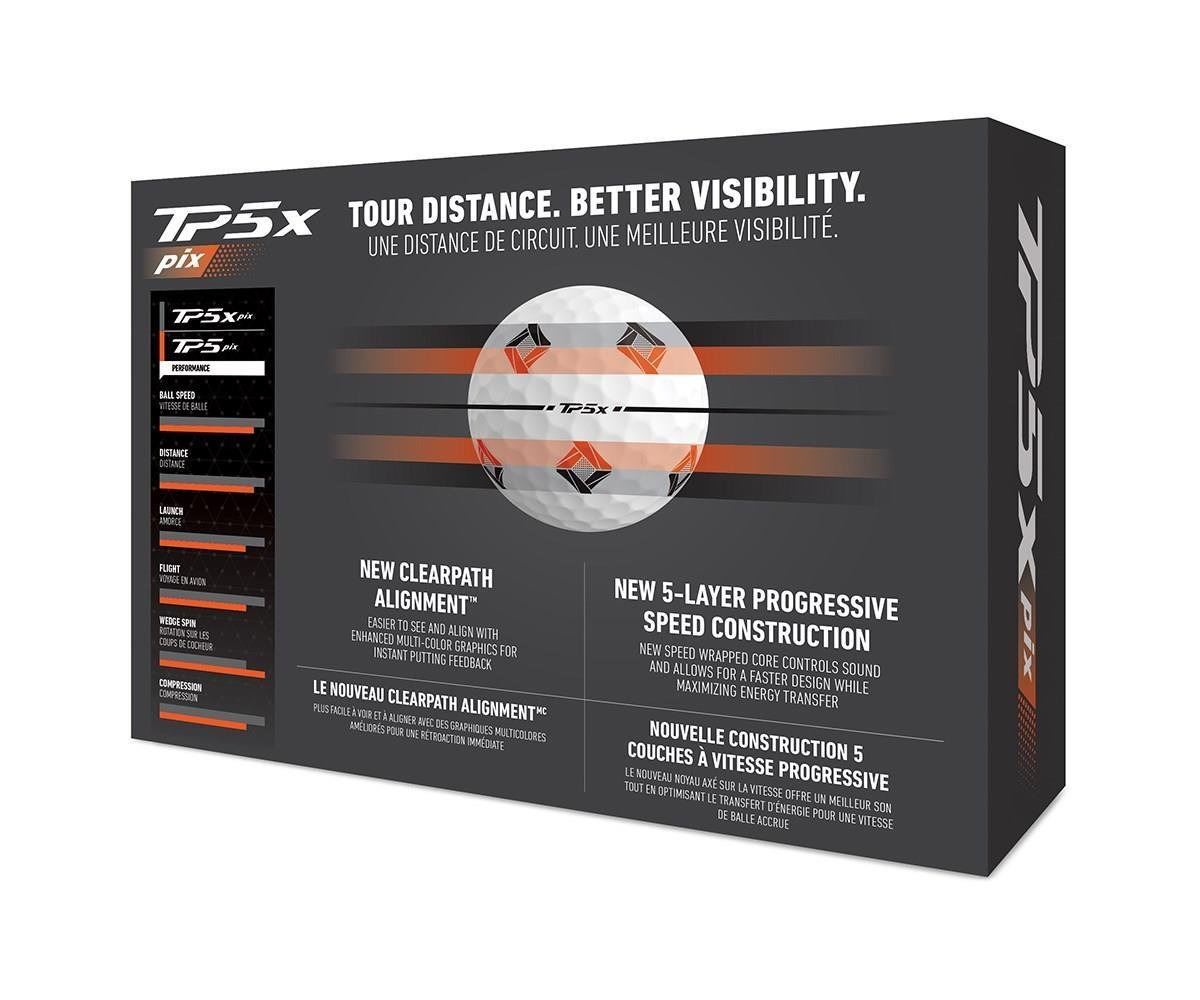 TaylorMade TP5x pix 3.0 golfové míčky