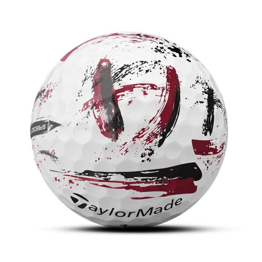 TaylorMade SpeedSoft Ink golfové míčky, bílo/červené