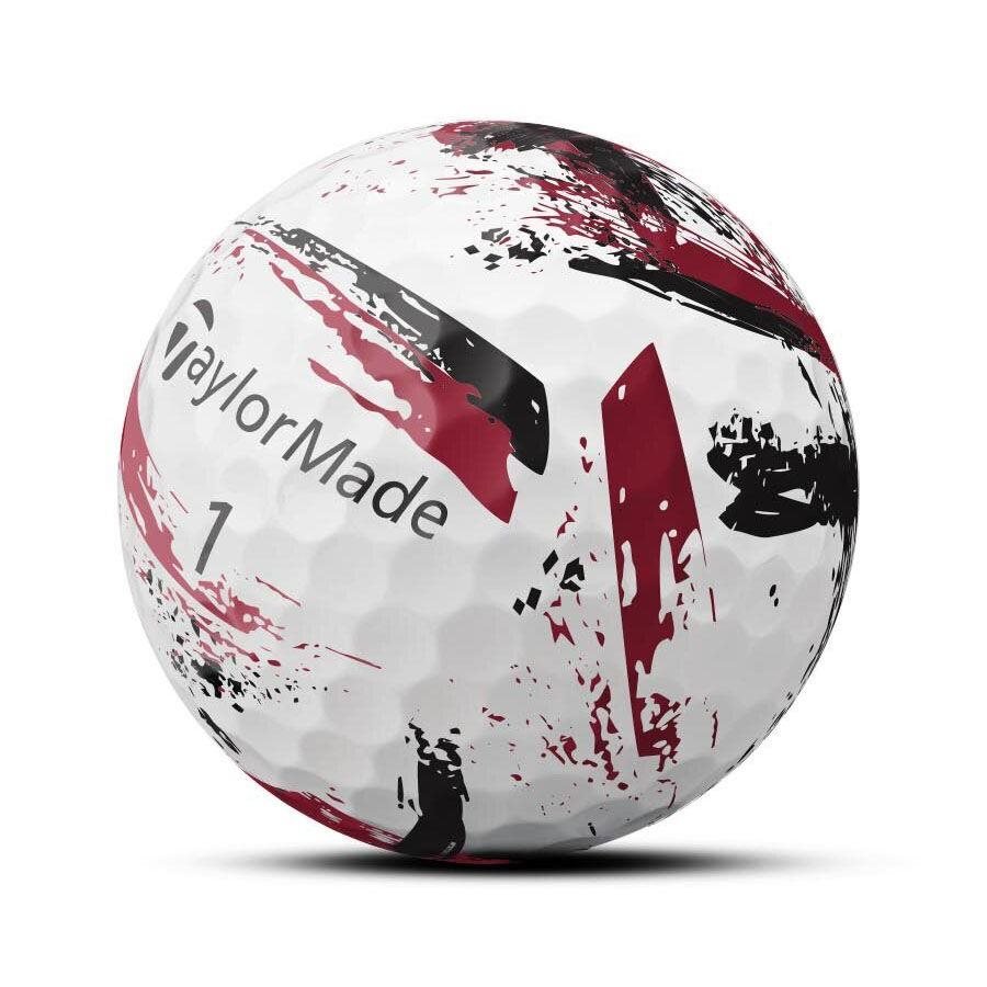 TaylorMade SpeedSoft Ink golfové míčky, bílo/červené
