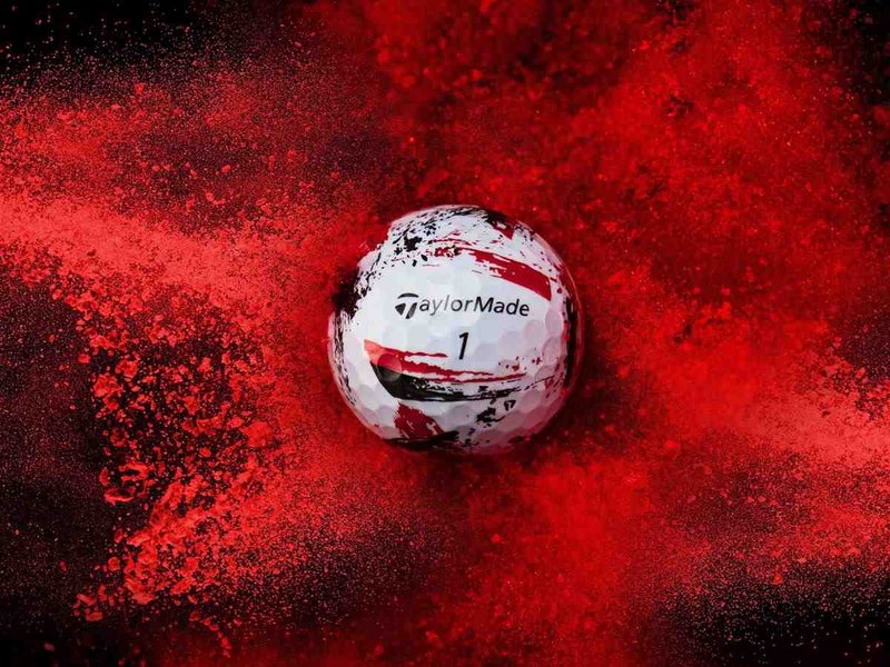 TaylorMade SpeedSoft Ink golfové míčky, bílo/červené