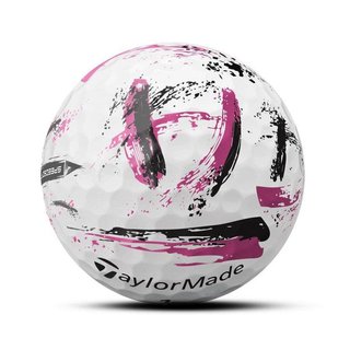 TaylorMade SpeedSoft Ink golfové míčky, bílo/růžové
