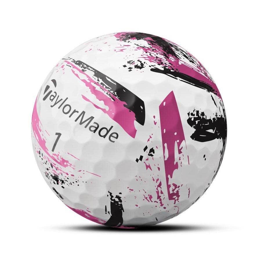 TaylorMade SpeedSoft Ink golfové míčky, bílo/růžové