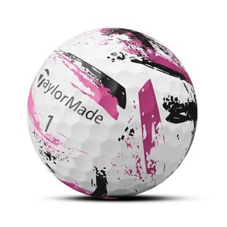 TaylorMade SpeedSoft Ink golfové míčky, bílo/růžové